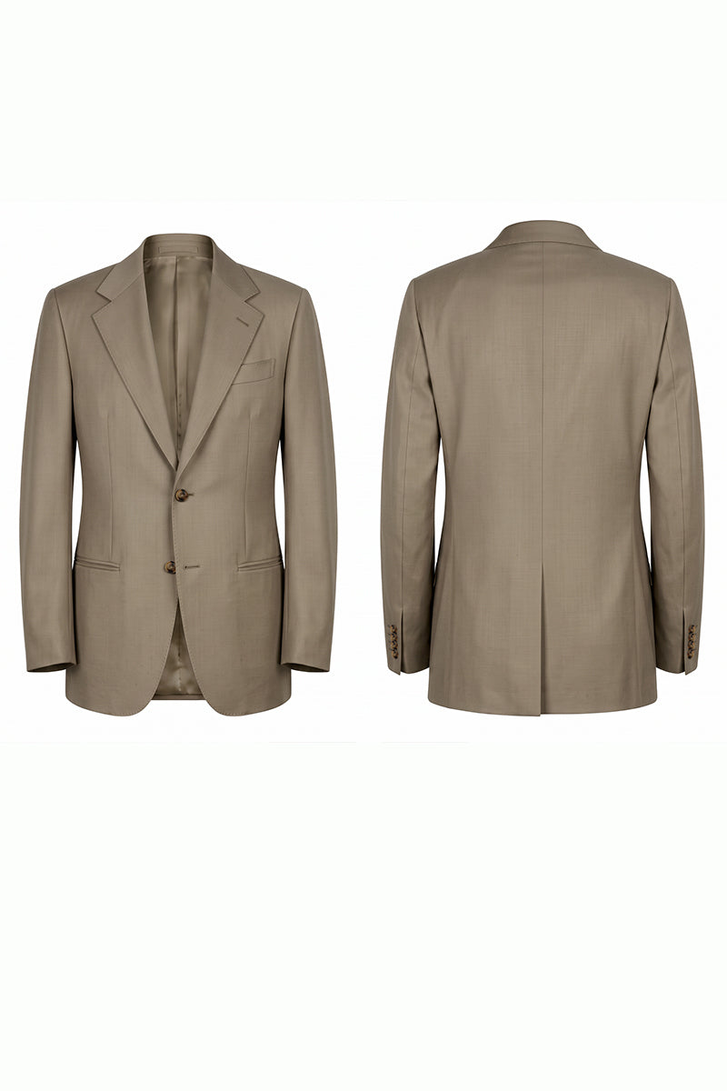 Khaki 70% Merino Wool Blazers