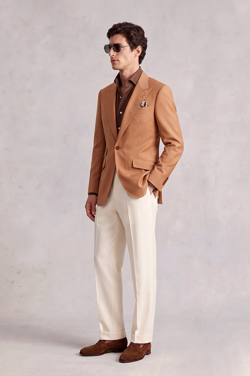 Orange 70% Merino Wool Blazers