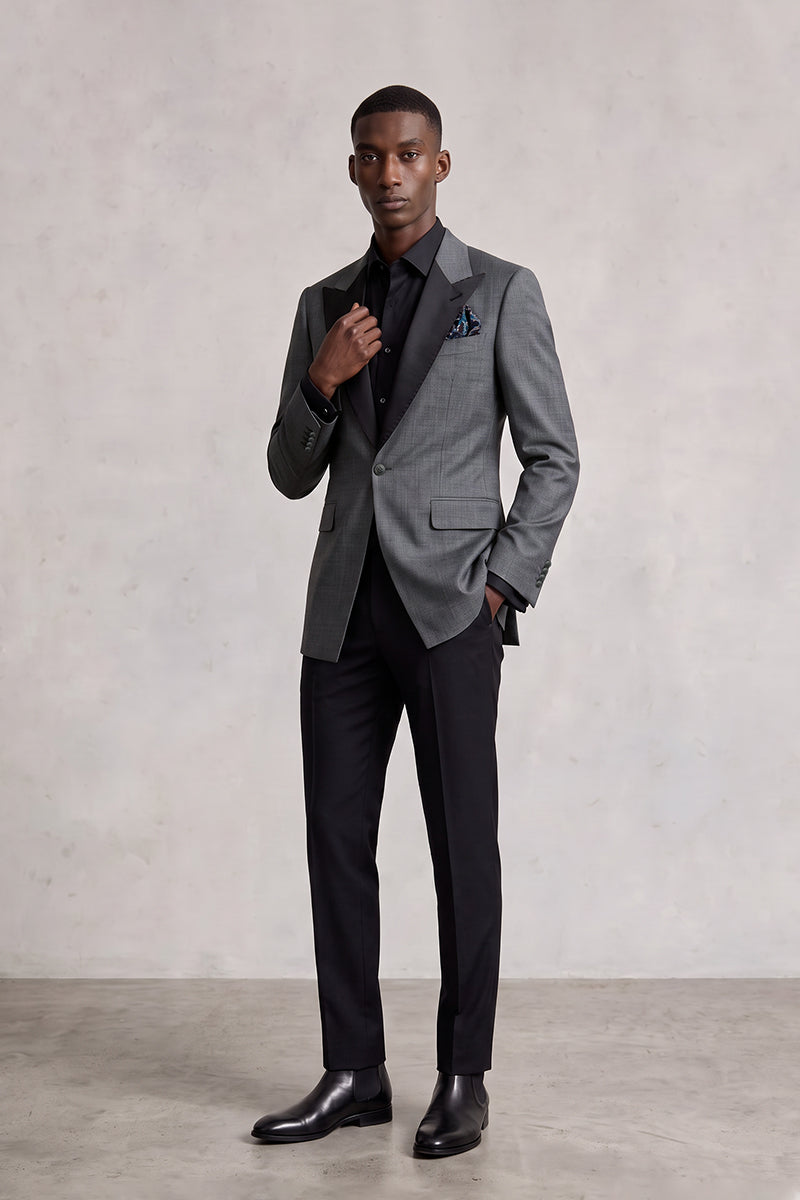 Gray 70% Merino Wool Blazers