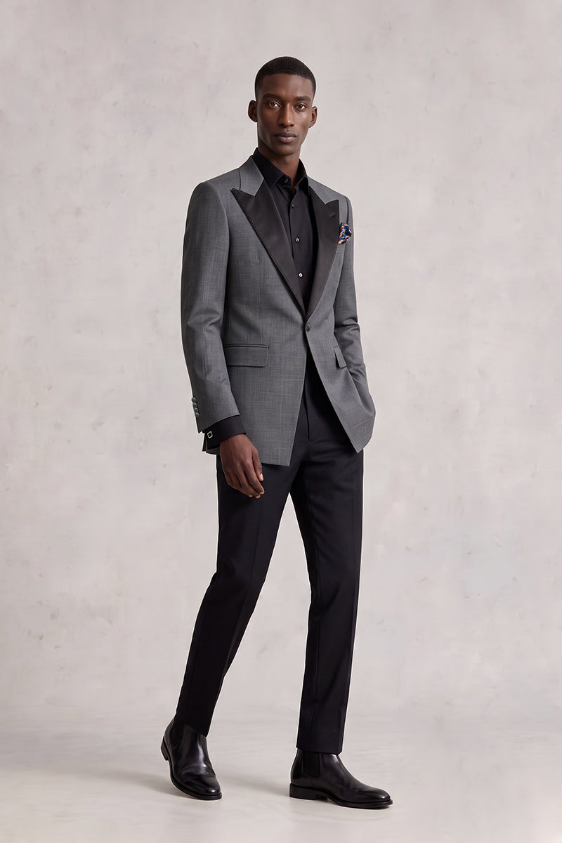 Gray 70% Merino Wool Blazers