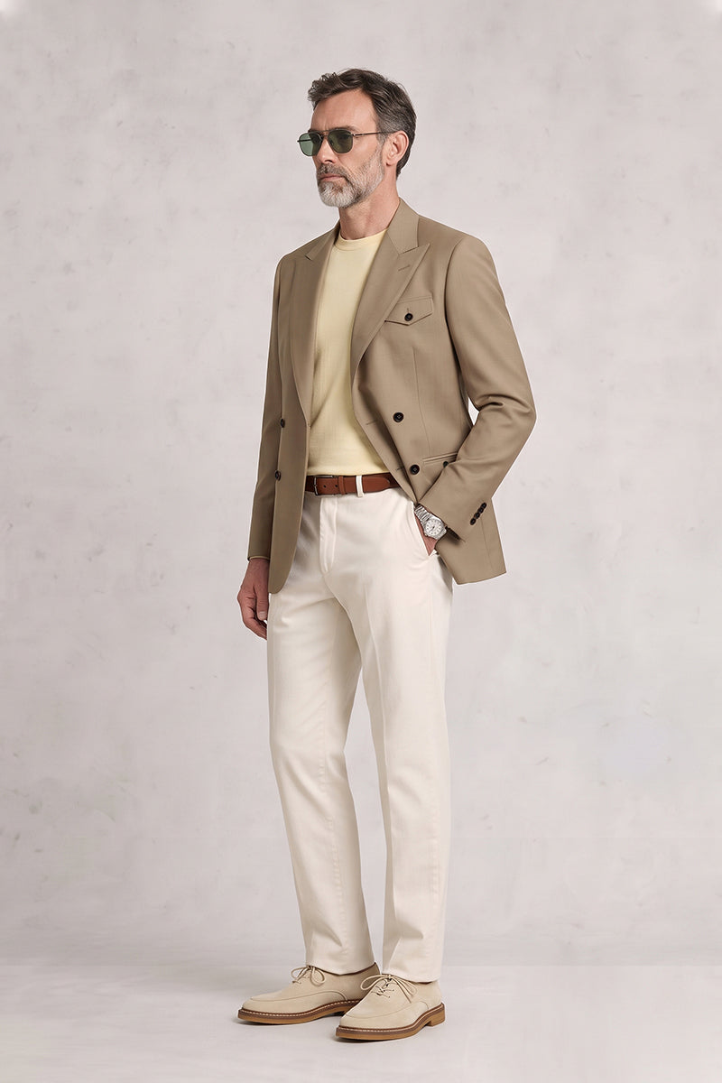 Khaki 50% Merino Wool Blazers