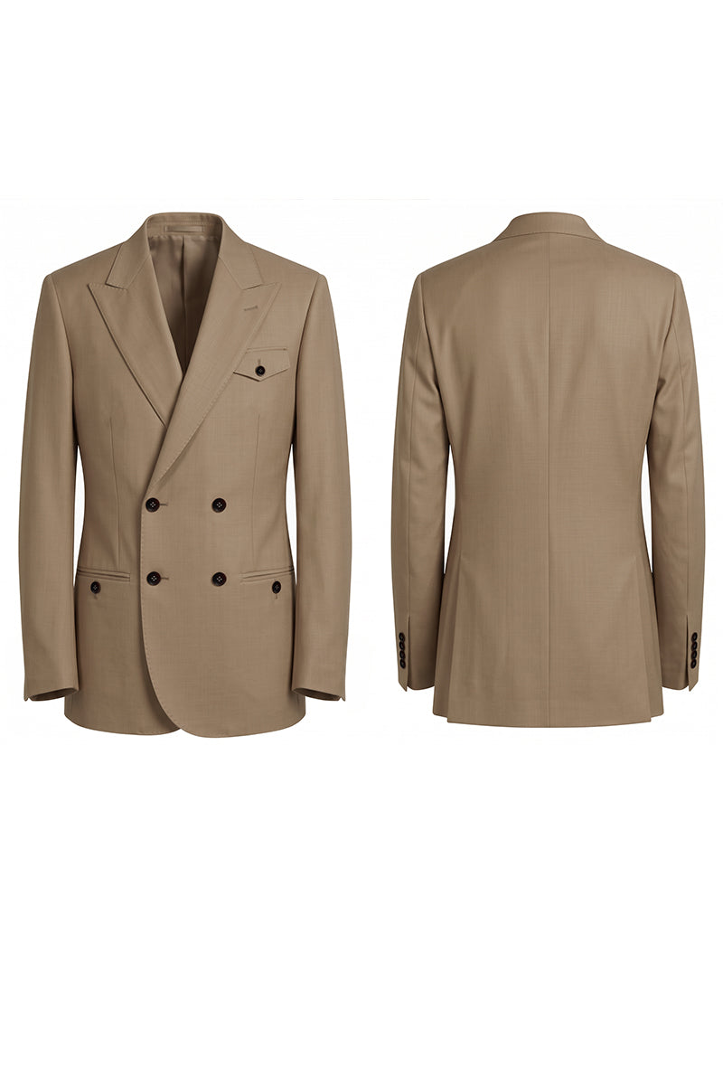 Khaki 50% Merino Wool Blazers