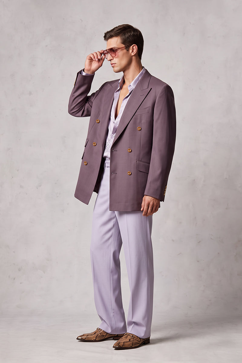 Dusty Purple 50% Merino Wool Blazers