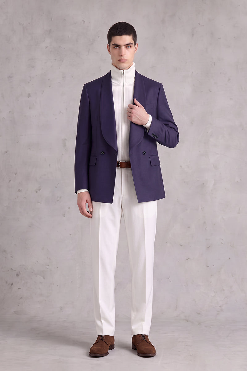 Deep Purple 50% Merino Wool Blazers
