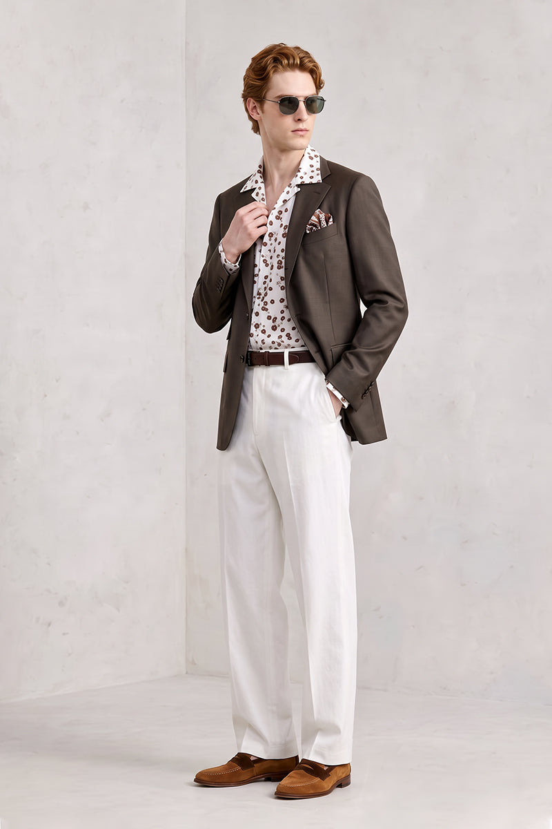 Dark Brown 30% Merino Wool Blazers