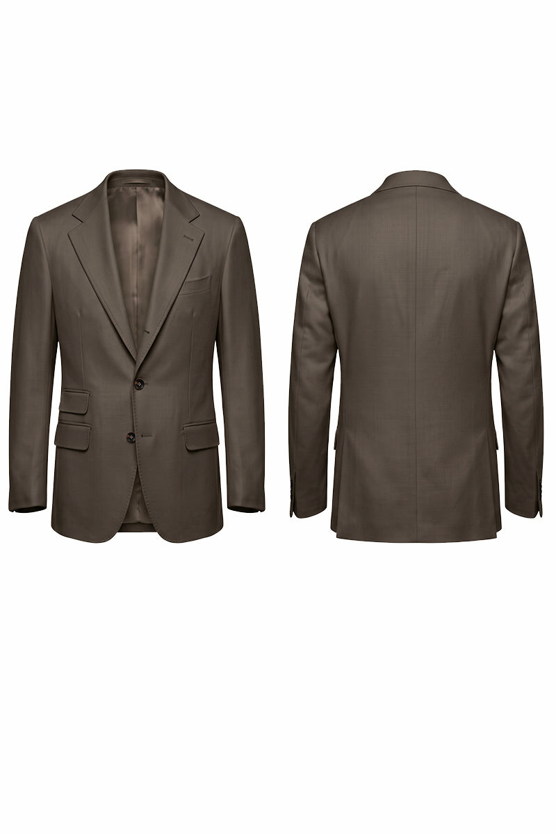 Dark Brown 30% Merino Wool Blazers