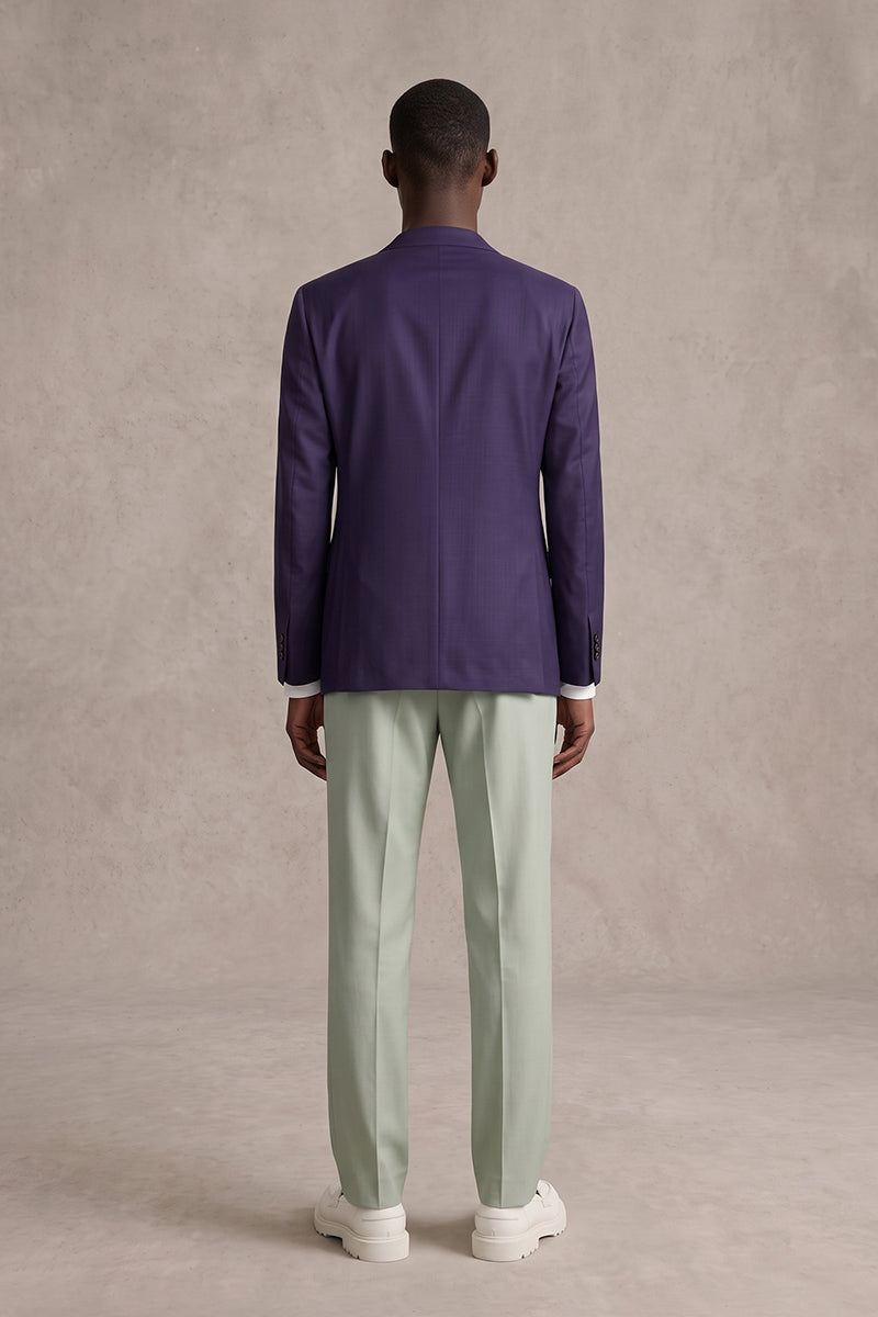 Deep Purple 50% Merino Wool Blazers