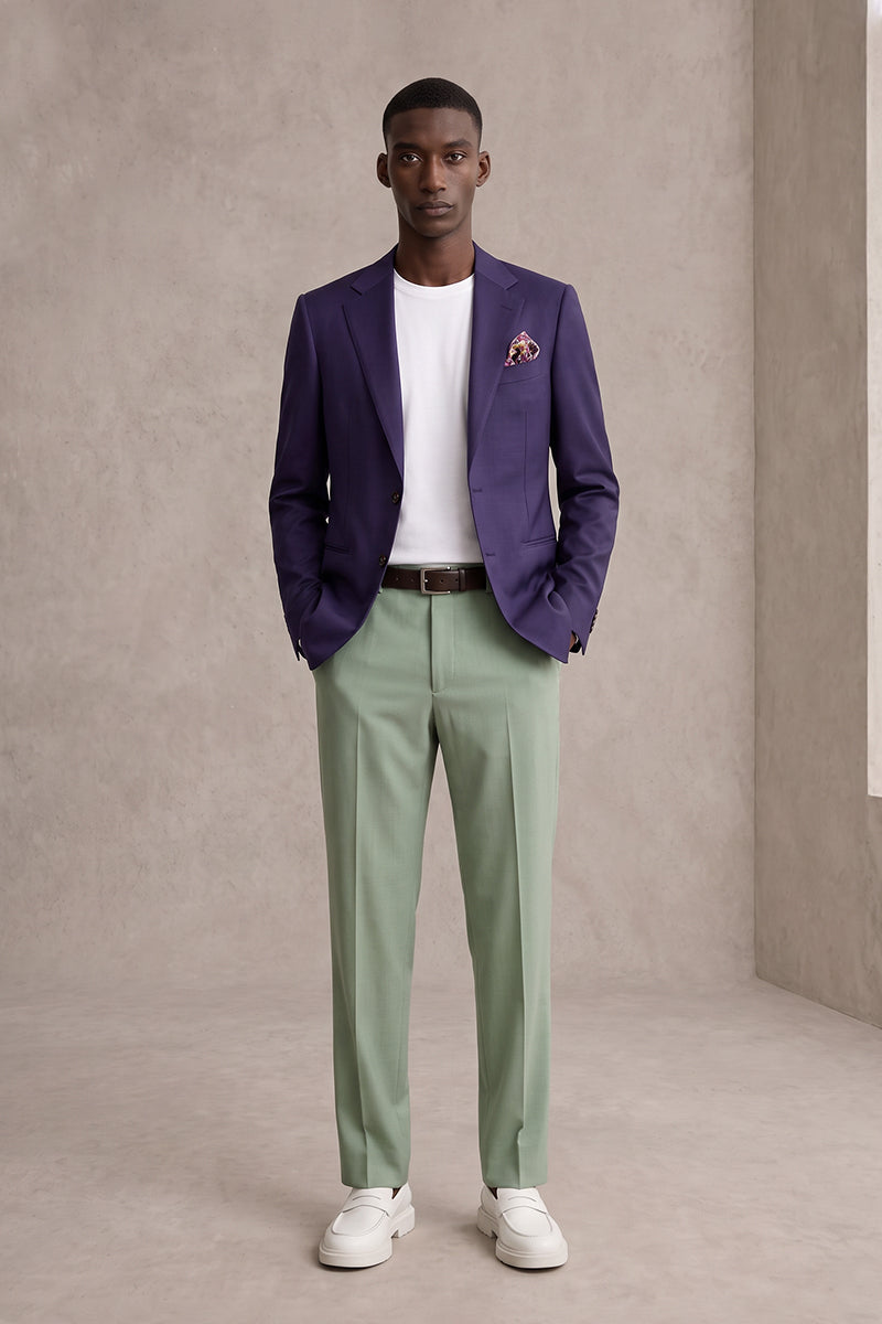 Deep Purple 50% Merino Wool Blazers