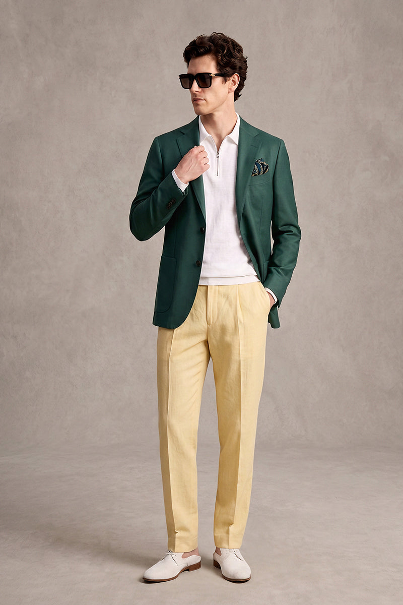 Dark Green 30% Merino Wool Blazers