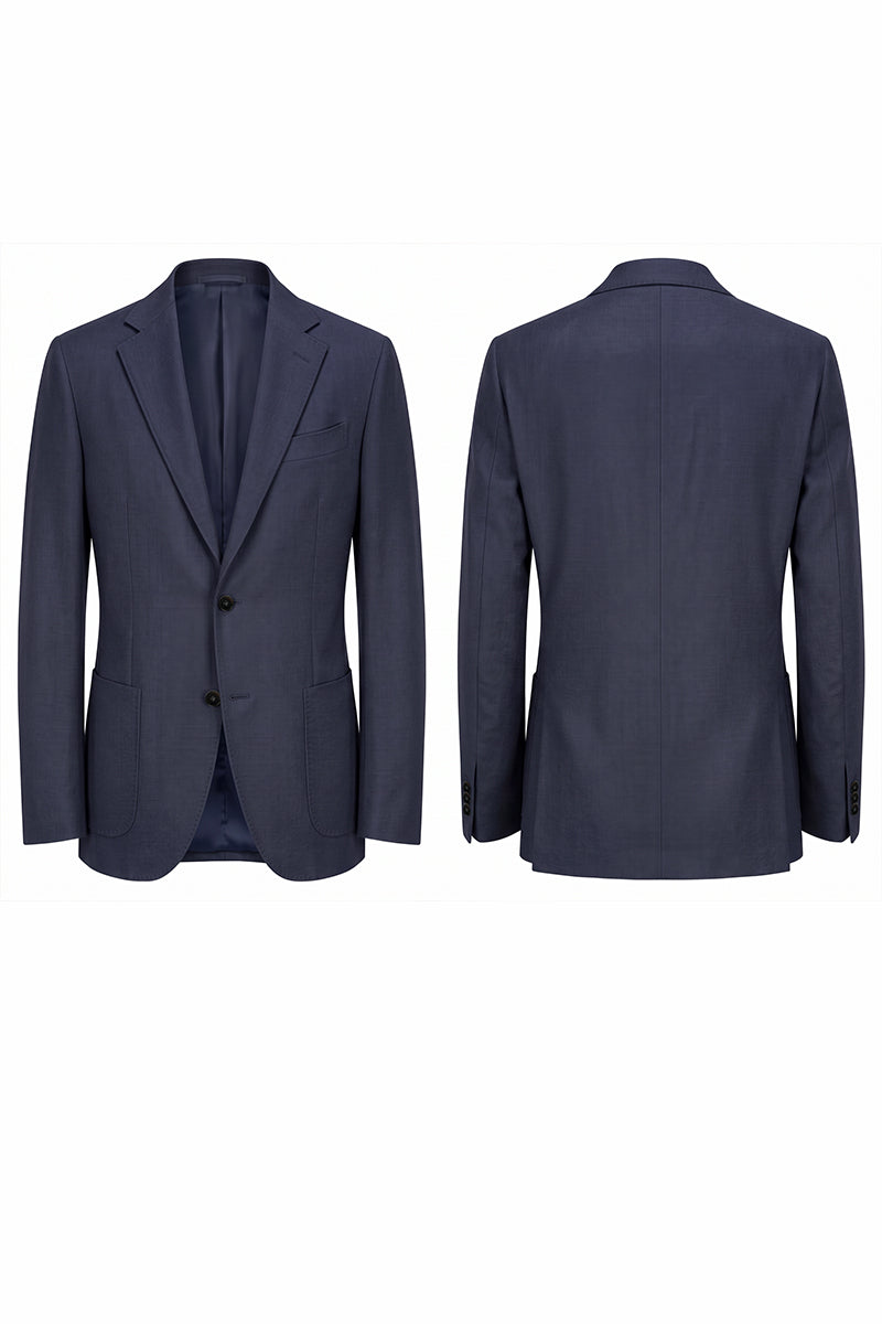 Slate Blue 30% Merino Wool Blazers