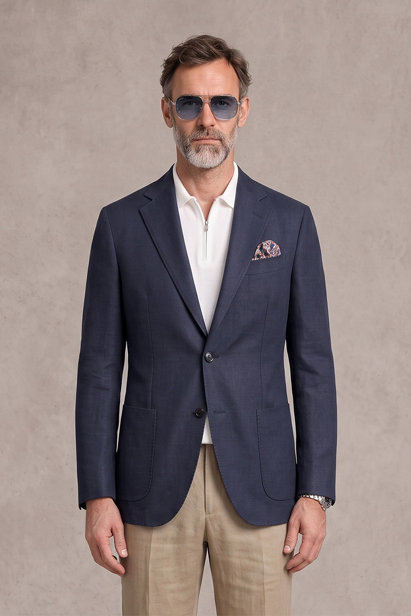 Slate Blue 30% Merino Wool Blazers