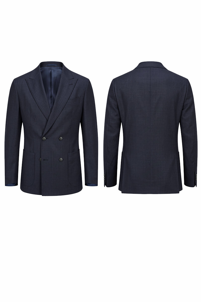 Navy 50% Merino Wool Blazers