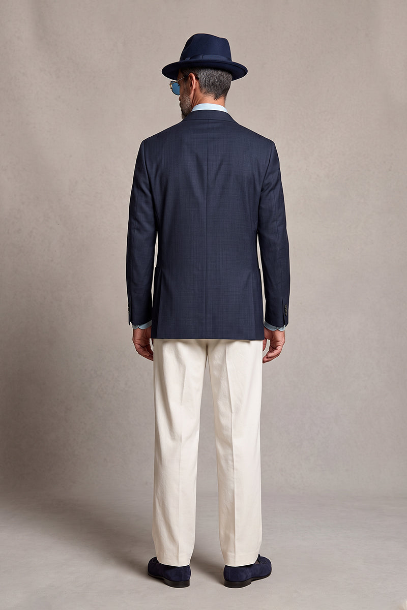 Navy 50% Merino Wool Blazers