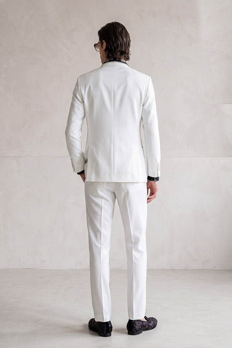 White 30% Merino Wool Suits