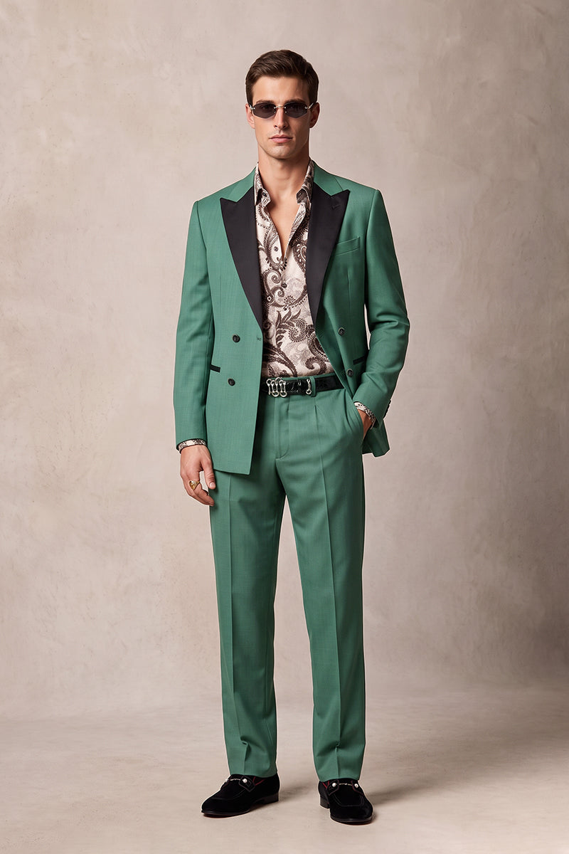 Green 30% Merino Wool Suits