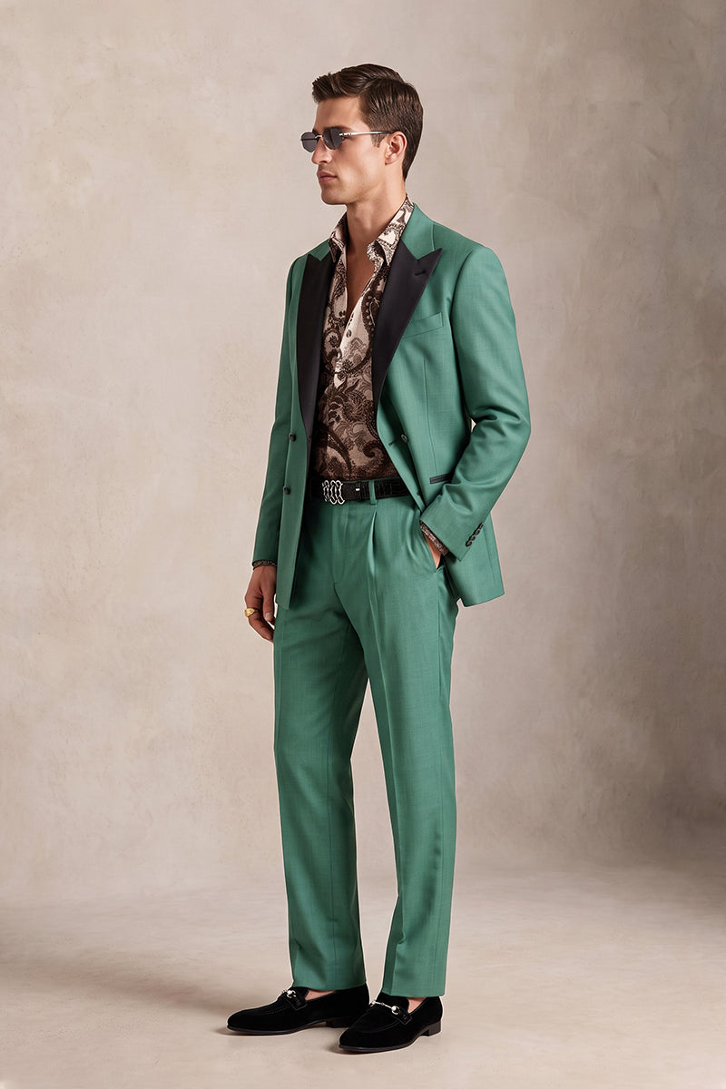 Green 30% Merino Wool Suits