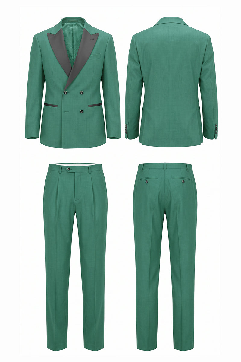 Green 30% Merino Wool Suits