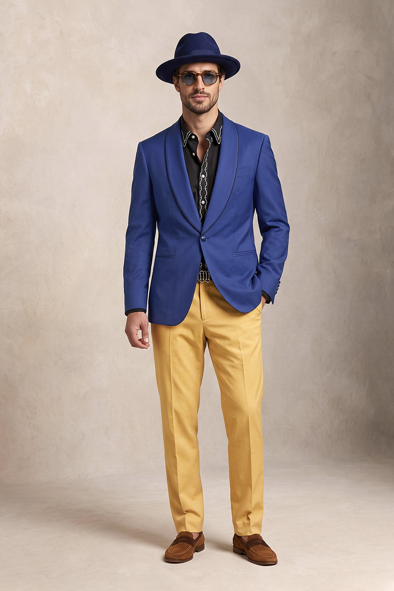 Royal Blue 70% Merino Wool Blazers