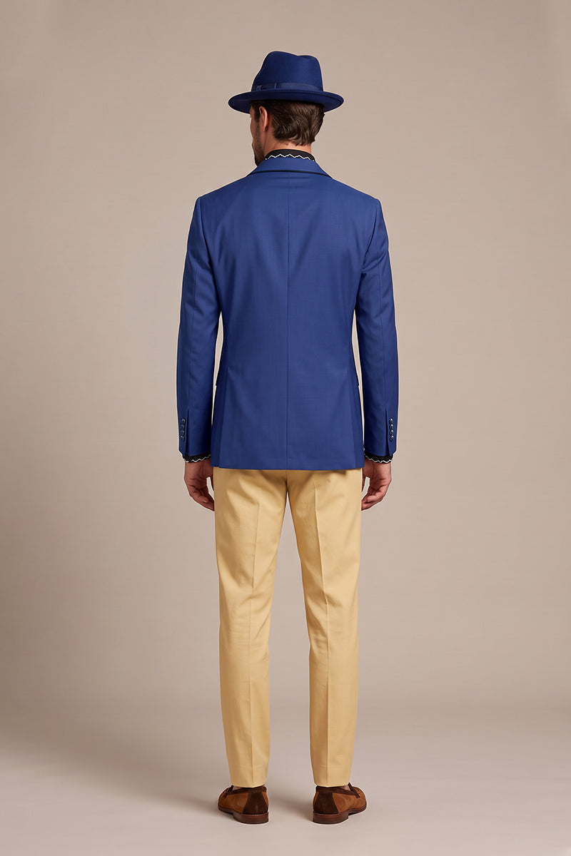 Royal Blue 70% Merino Wool Blazers