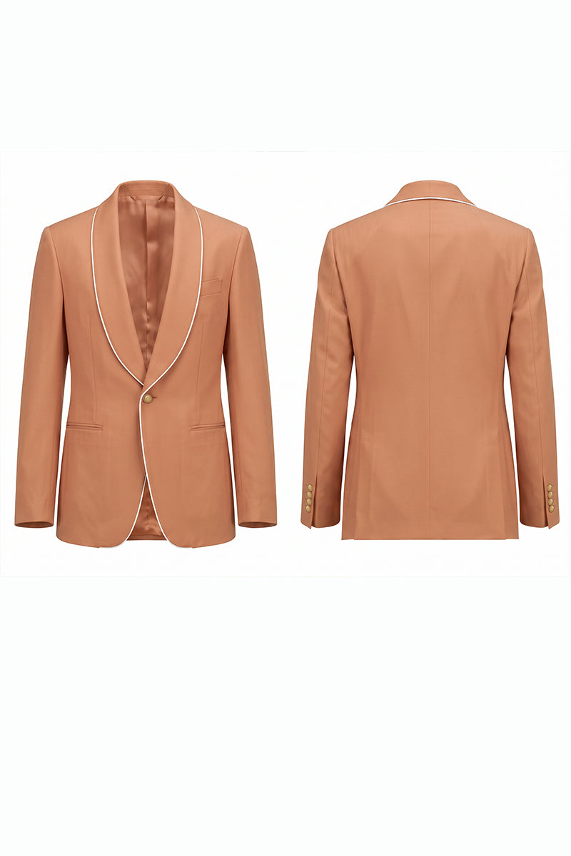Orange 70% Merino Wool Blazers