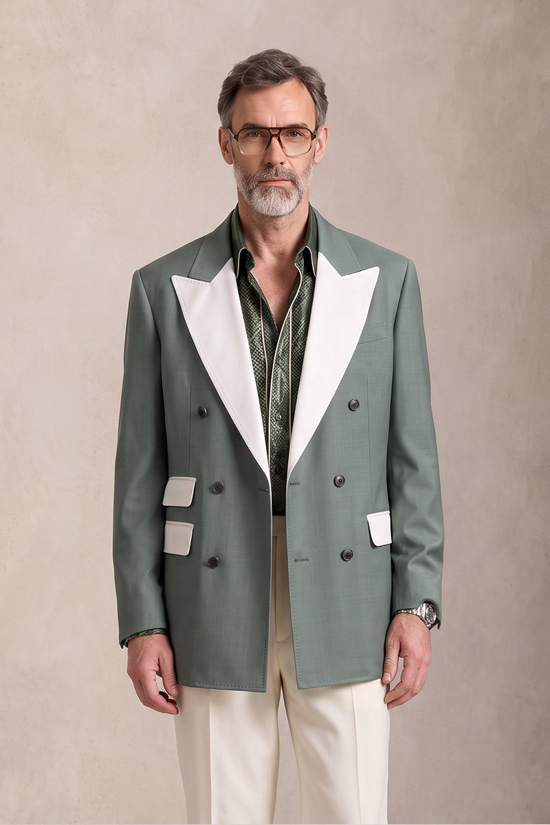 Sage Green 30% Merino Wool Blazers
