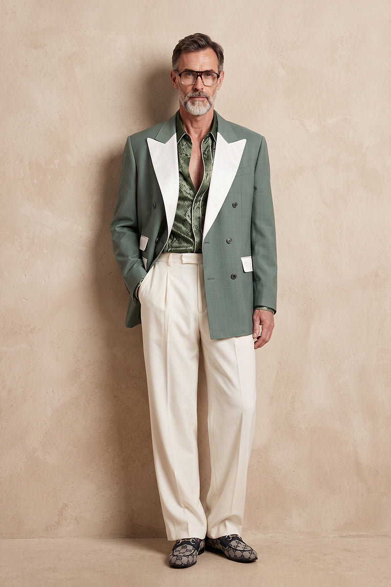 Sage Green 30% Merino Wool Blazers