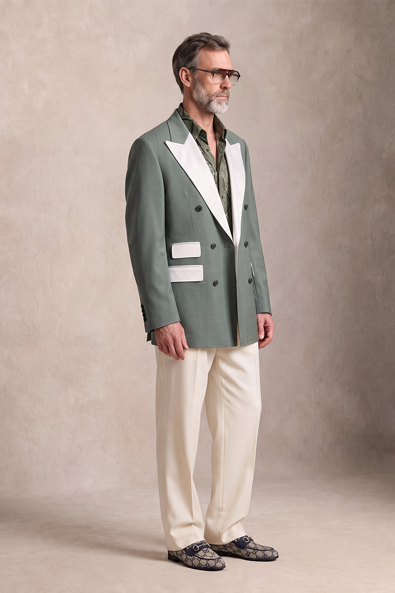 Sage Green 30% Merino Wool Blazers