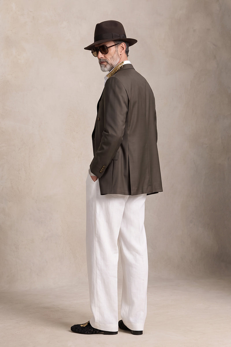 Dark Brown 30% Merino Wool Blazers