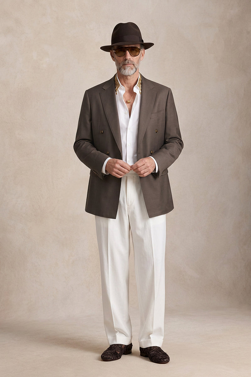 Dark Brown 30% Merino Wool Blazers