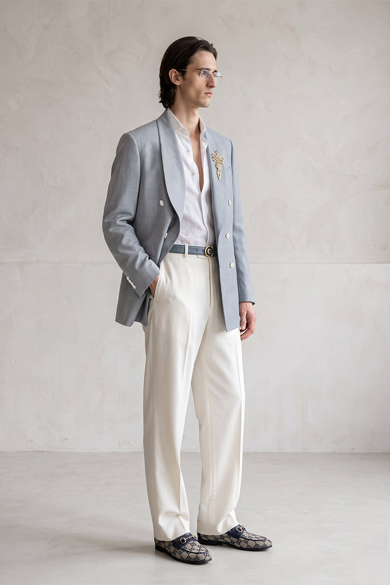Gray 30% Merino Wool Blazers