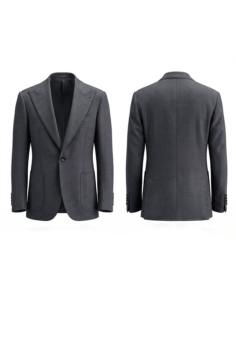 Gray 70% Merino Wool Blazers
