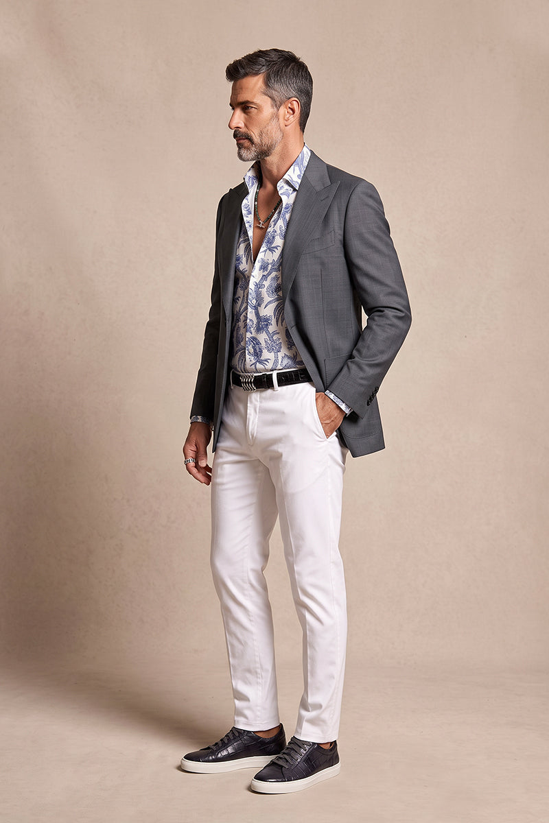 Gray 70% Merino Wool Blazers