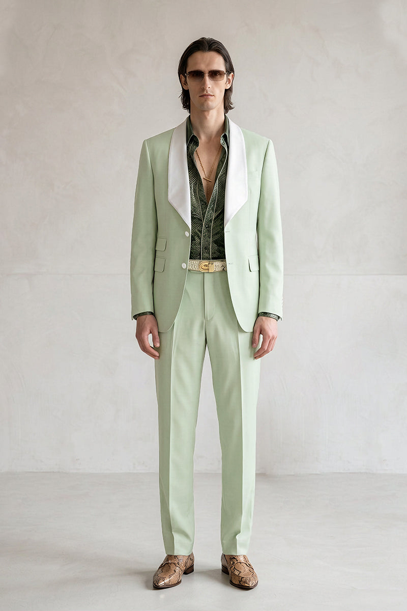Mint Green 30% Merino Wool Suits