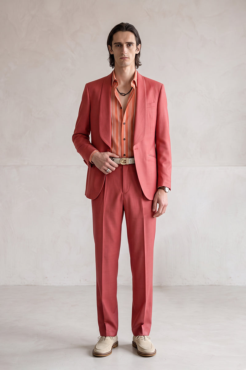 Dusty Red 30% Merino Wool Suits