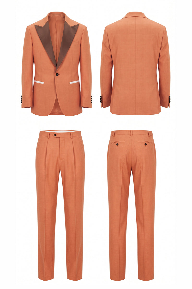 Orange 30% Merino Wool Suits