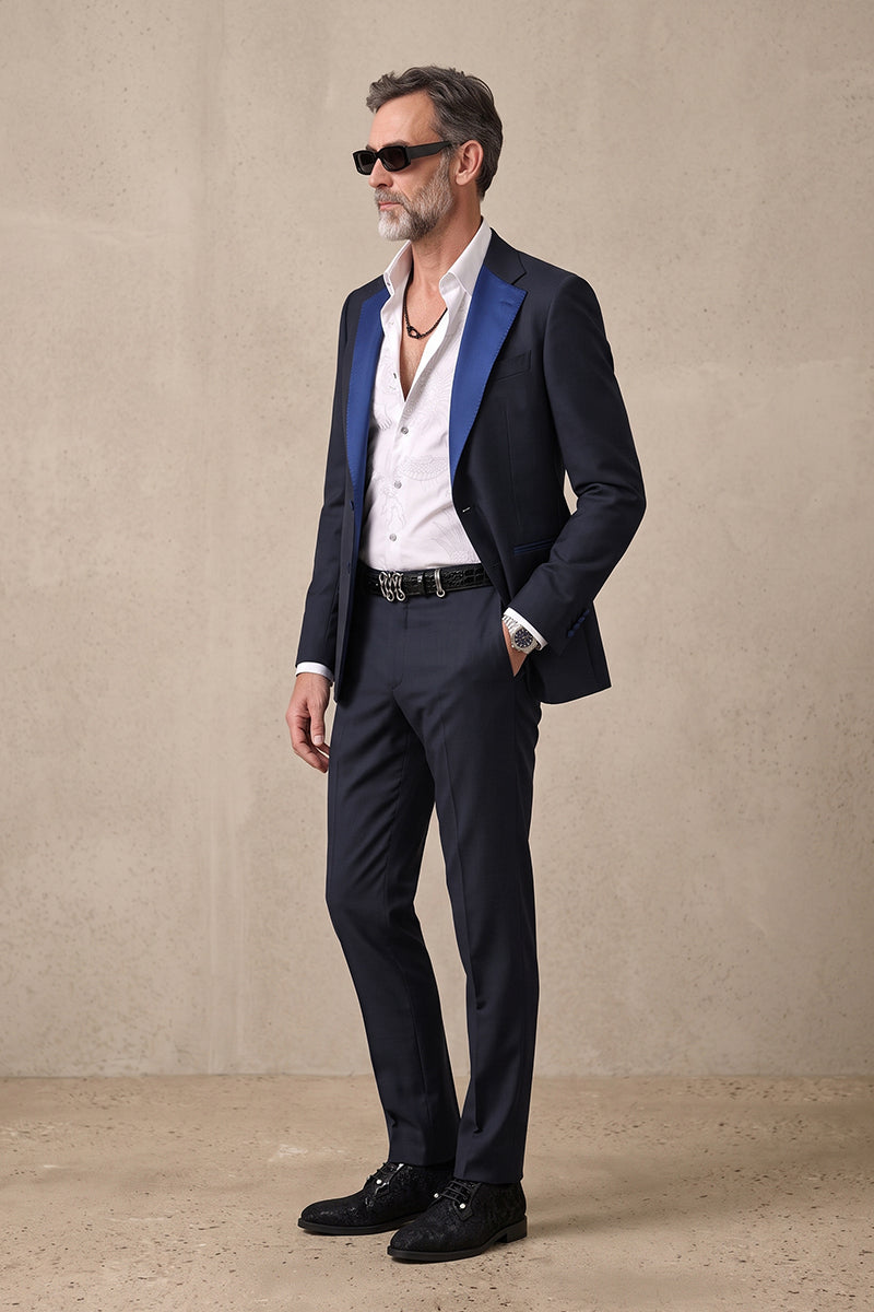 Dark Blue 30% Merino Wool Suits