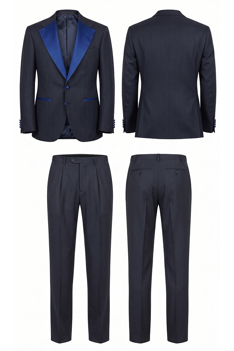 Dark Blue 30% Merino Wool Suits
