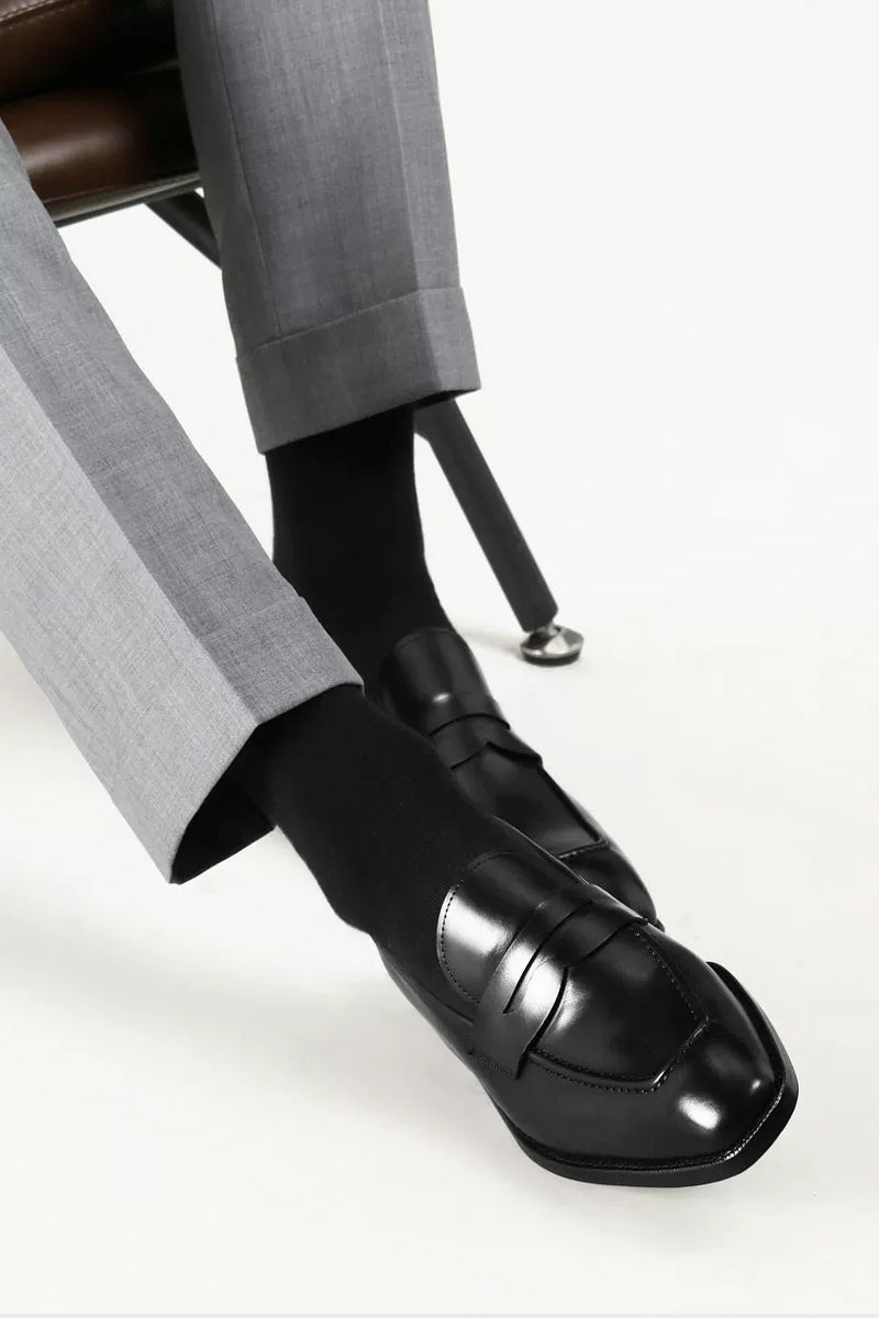 Men's Black On Business Loafters Shoes