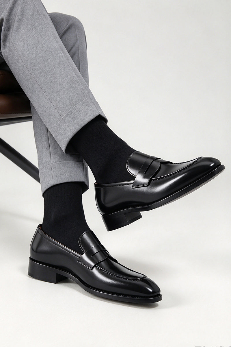 Men's Black On Business Loafters Shoes