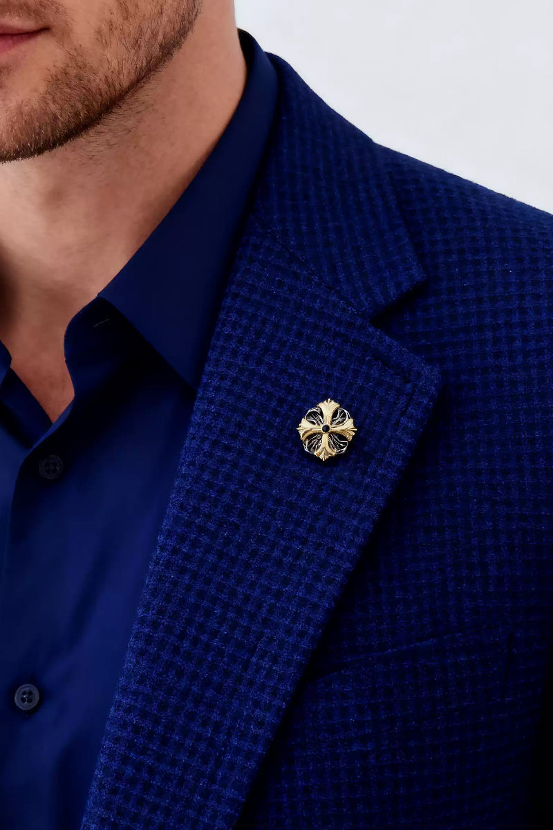 Men Vintage Prometheus Gold Plated Lapel pin