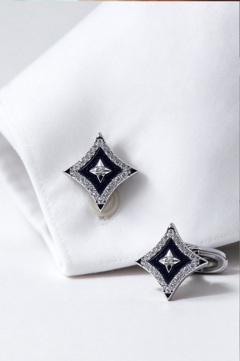 Men Sea Of Stars Brass Cufflinks
