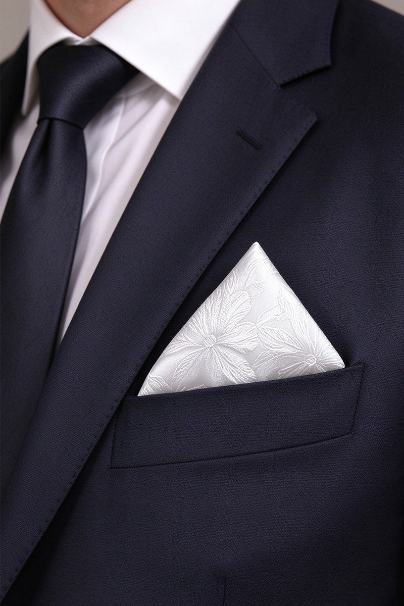 Men's White Pocket Squares