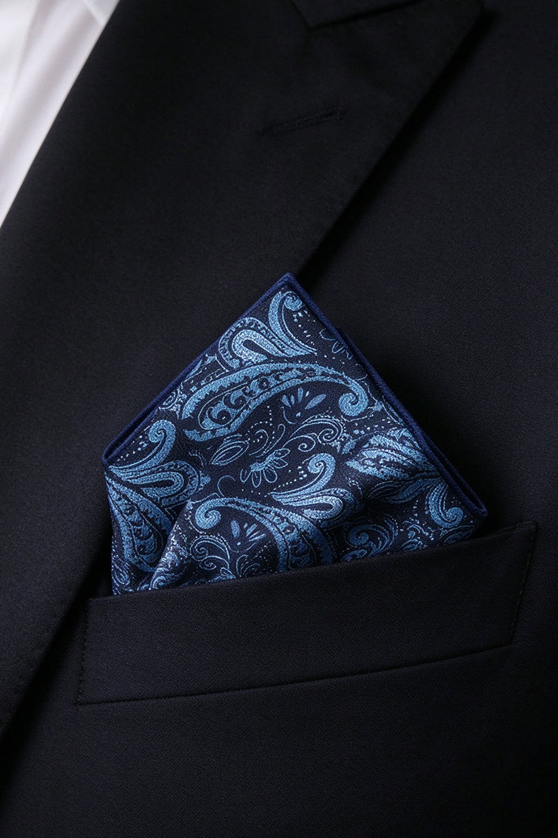 Men's Blue Pocket Squares