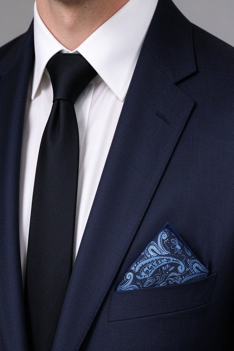 Men's Blue Pocket Squares