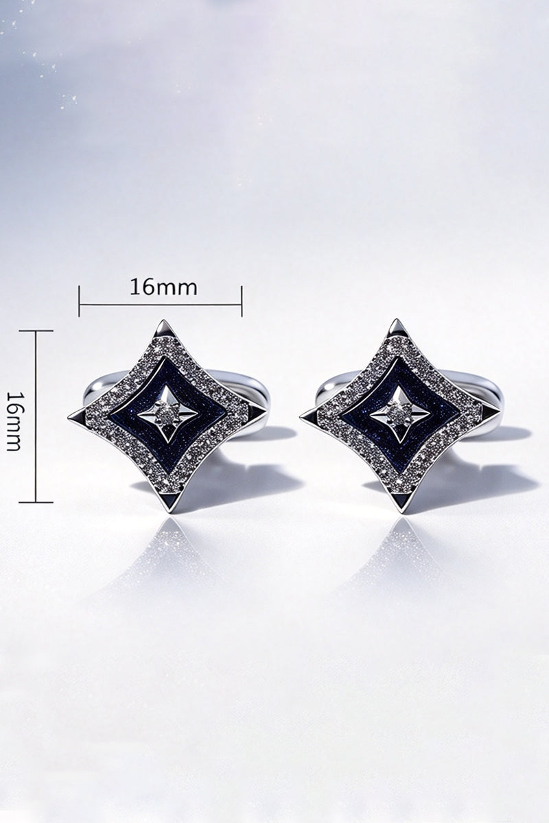 Men Sea Of Stars Brass Cufflinks
