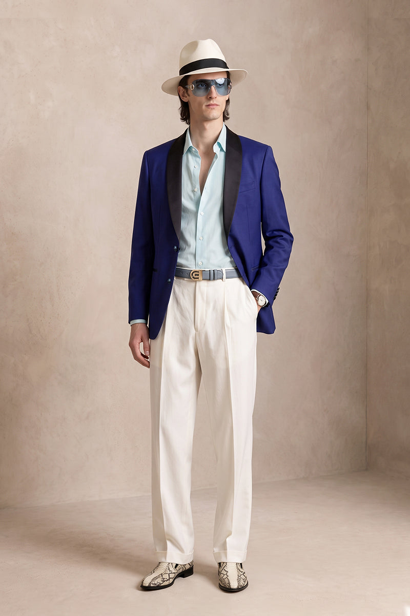 Deep Blue 100% Merino Wool Blazers