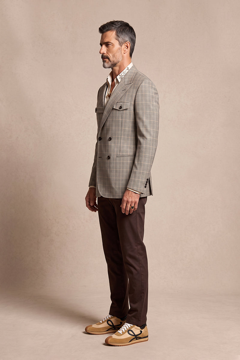 Brown 100% Merino Wool Blazers