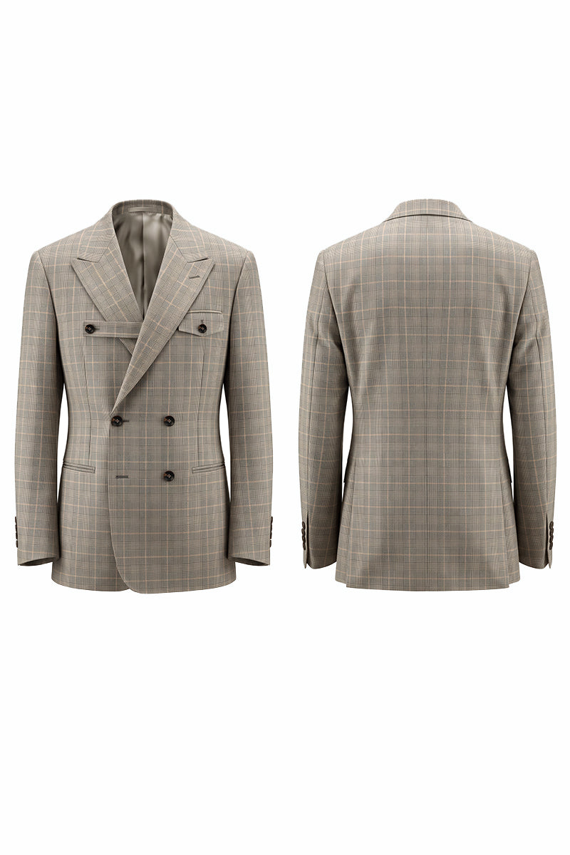 Brown 100% Merino Wool Blazers
