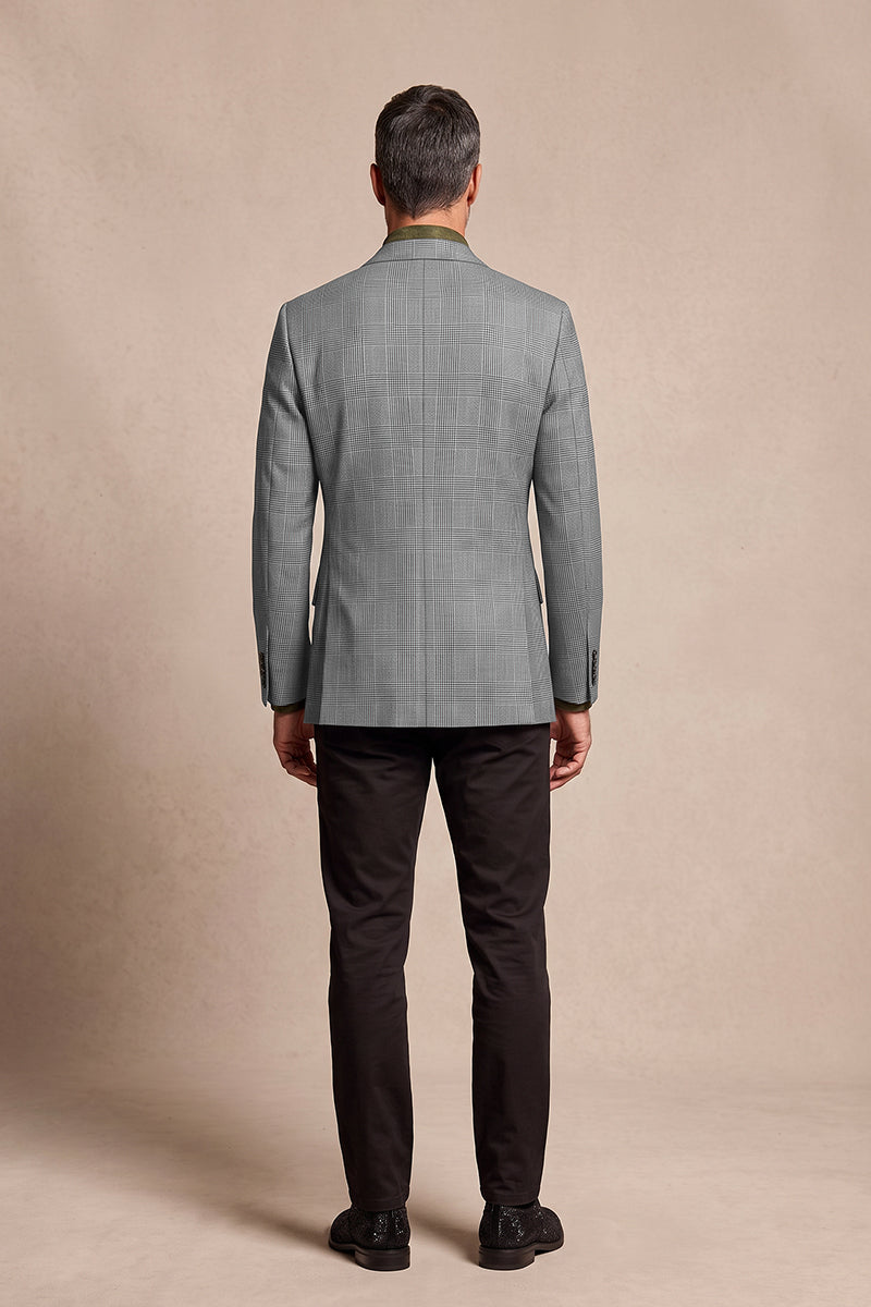 Gray 100% Merino Wool Blazers