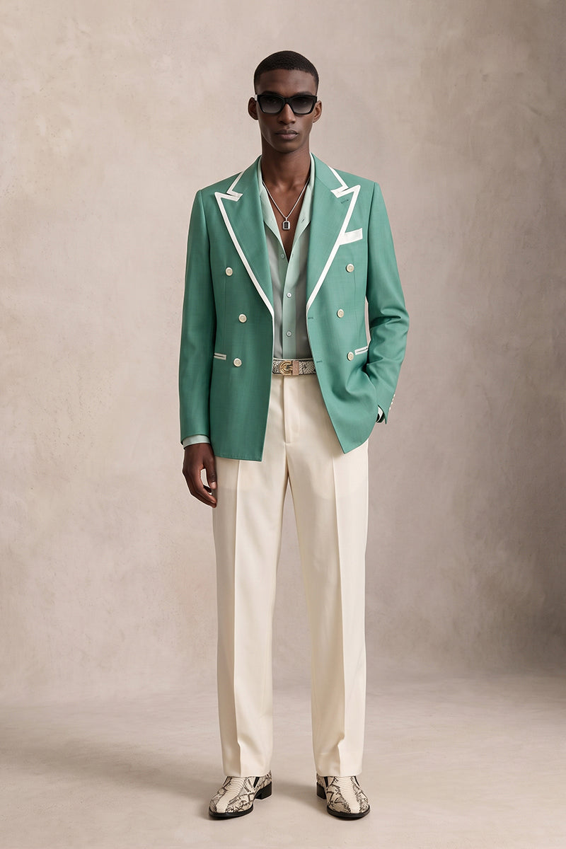 Green 30% Merino Blazers